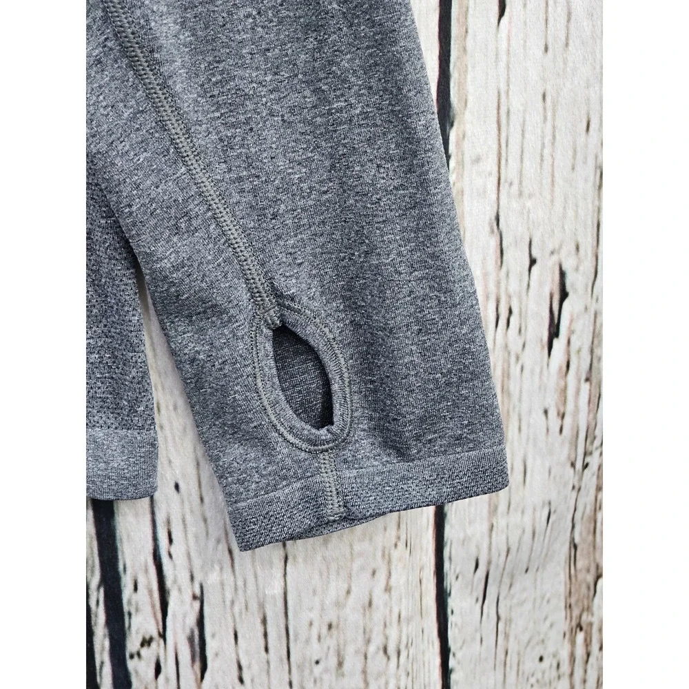 Lululemon Metal Vent Tech 1/2 Zip Pullover‎ Mens XXL Gray Heathered Thumbholes